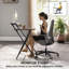 HOMCOM Folding Desk with Monitor Shelf Foldable-94164233-94164234