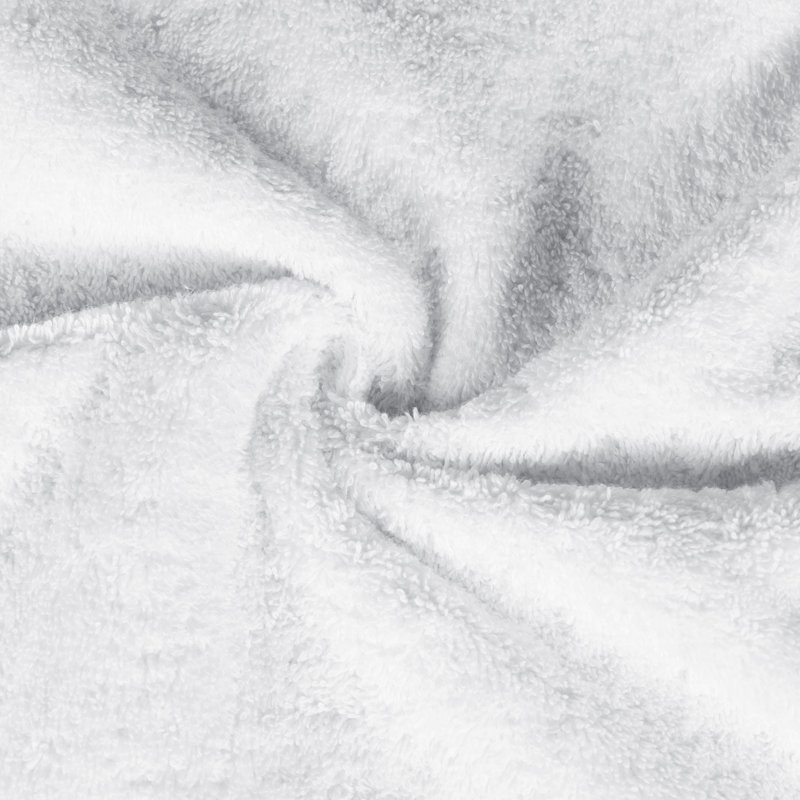 Cotton Plush Soft Highly-Absorbent Heavyweight Luxury Face Towel Washcloth, White