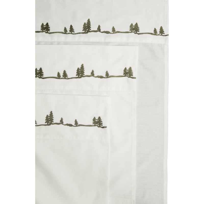 Ensemble de draps 100% coton 200 fils Hailee, Ensemble de draps pour lit double + drap-housse + 