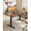 Adjustable Metal Base Computer Desk with Power Outlet