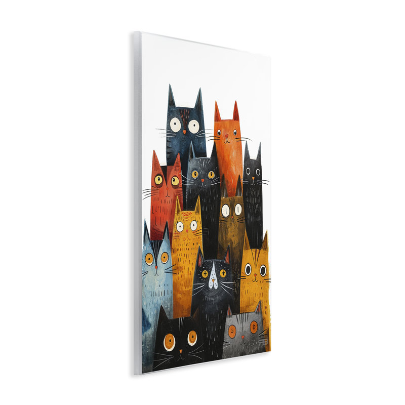 «Fun Peeking Cat Face» par Roozbeh Bahramali, H 19 po x l 13 po