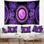 Tapisserie psychédélique relaxed mauve abstract-28497825
