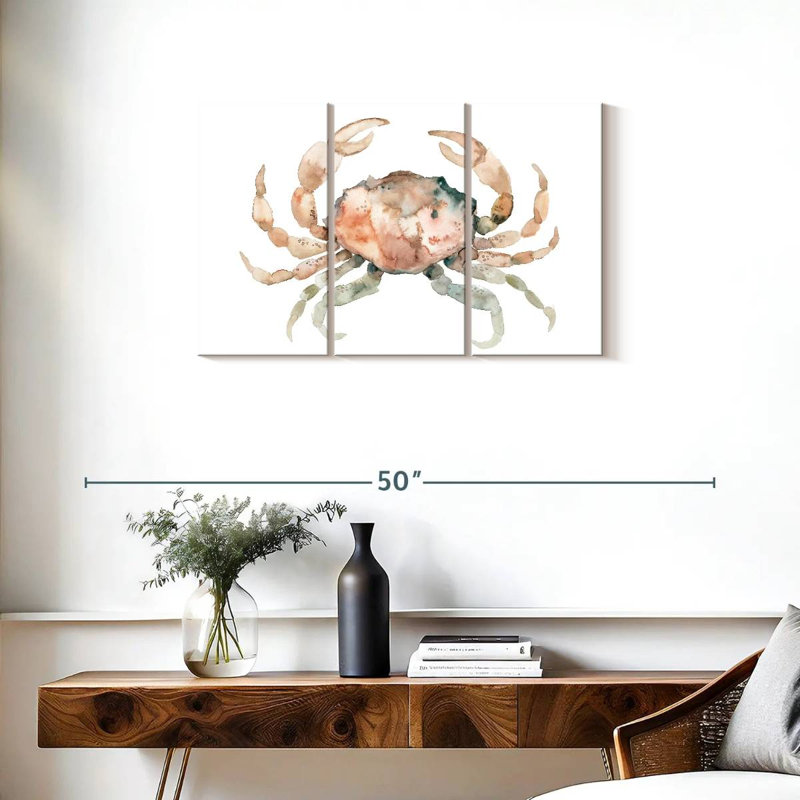 Brampt White Crab, 20" H x 33" W