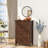 Round Bathroom Vanity Mirror with Tempered Glass, French Cleat and Aluminum Frame-2106355993-2106355997