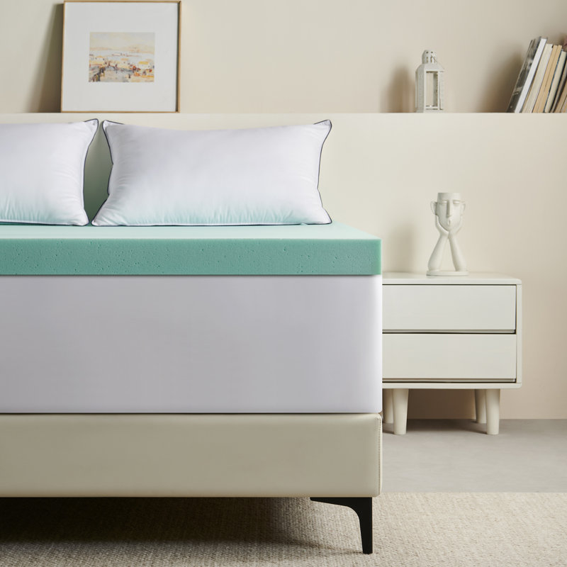 Surmatelas extra ferme en mousse de 2,5 pouces, Lit simple