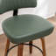 Tabouret de bar rembourré Oundle de style moderne du milieu du siècle avec dossier en bois incurvé et repose-pieds en métal (ensemble de 4)-531413561-531413562