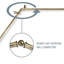 Tringle à rideaux simple réglable 0,75 po Caden-25515835-25515832