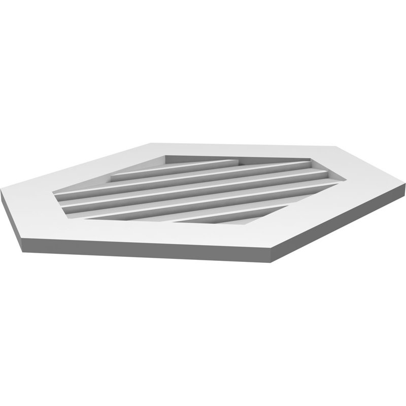 Pente verticale verticale en uréthane 6 pi, 24" H x 28" W x 1" D