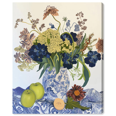 Fleurs et fruits sur toile Modern Farmhouse par Art Remedy