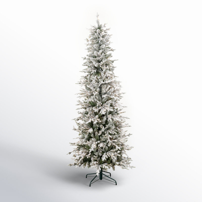 7.6' Lighted Pine Christmas Tree with Realistic Needles