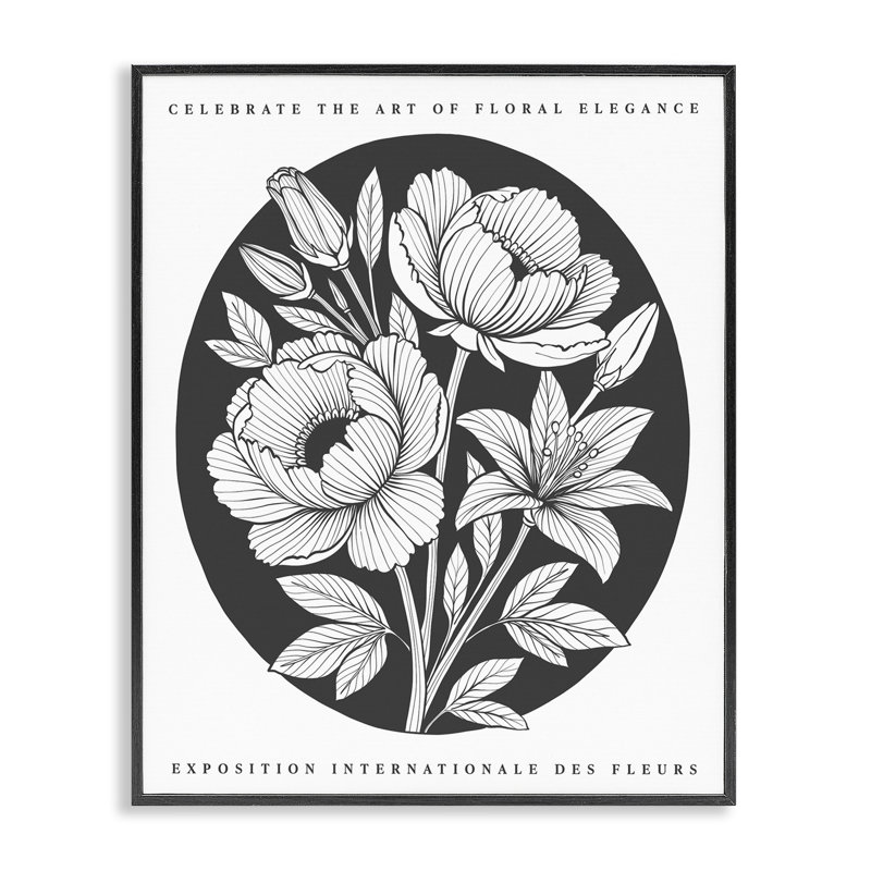 Giclée encadrée noire Gallery Gallery, H 14 po x l 11 po, Giclée encadrée noir minuit