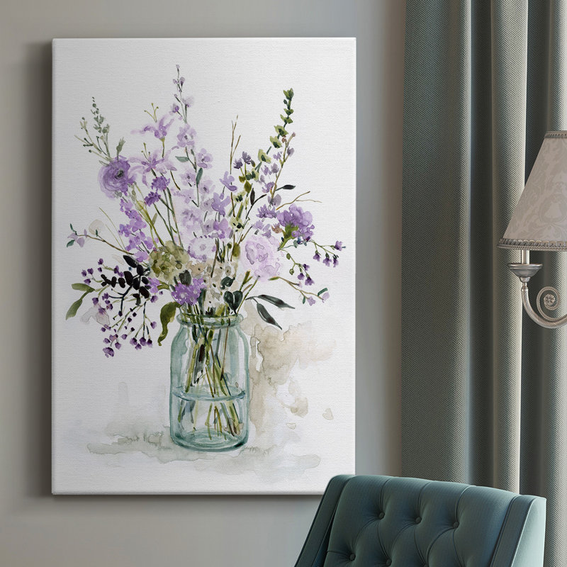 Amaiia " Purple Passion II " Painting Print, 27'' H x 16'' W x 1.5'' D