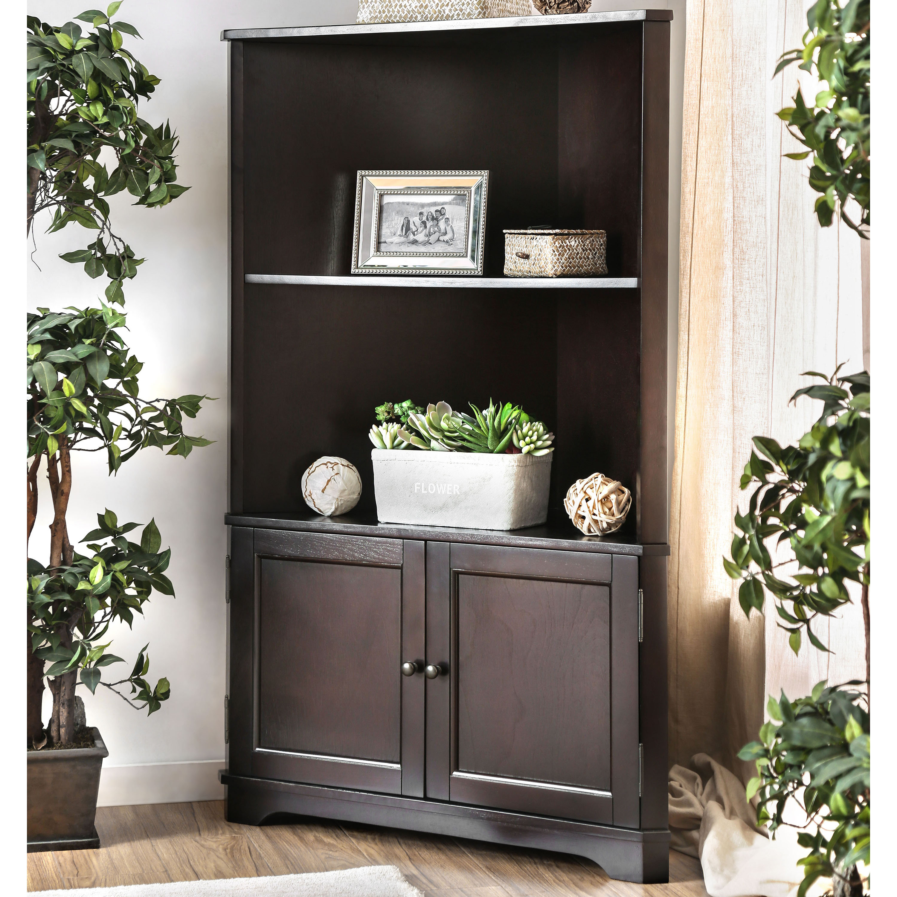 Corner storage deals bookcase