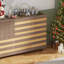 Buffet de 55 po avec rangement: Armoire de cuisine polyvalente fabriquée à la main avec 2 tiroirs et 3 portes, cette pièce sert également de console de bar avec tablettes-93638561