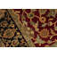 Hand-Knotted High-Quality Red and Black Area Rug