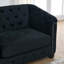 Canapé 3 places moderne en velours Chesterfield Jaivian-1826673812