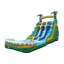 Toboggan aquatique gonflable Herokiddo Tropical Breeze de 7 m (23 pi) en vinyle marbré de qualité commerciale, à double voie, avec piscine intégrée et système de drainage, pour enfants et adultes (avec souffleur), pour l'intérieur et l'extérieur, idéal pour les fêtes d'anniversaire, location de qualité, grand gonflable, toutes saisons