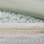 Édredon 5 pièces pour lit double / grand lit - Microfibre Seersucker Shabby Chic Decor Floral Prints 2 Coussins décoratifs Lavable à la machine