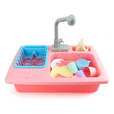 13piece kitchenware set, kitchen sink toy, washbasin dishwasher set, children's toy (without battery), Christmas holiday gift