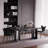Modern Rectangular Rock Slab Dining Table Sets-107769194