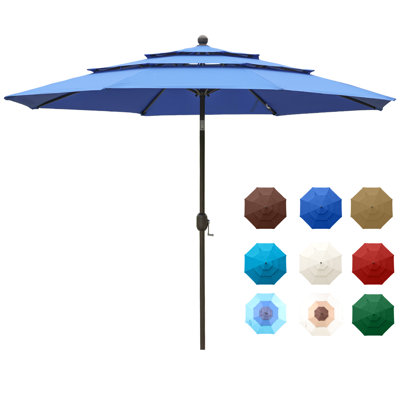 10 Ft 3-Tier Patio Umbrella
