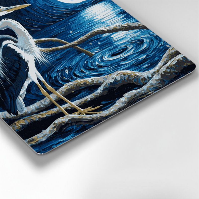 Art mural en métal oiseaux, H 12 po x l 12 po