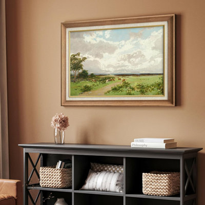 Rustic Countryside " Cloud Horizon Countryside Cow Farm Road "