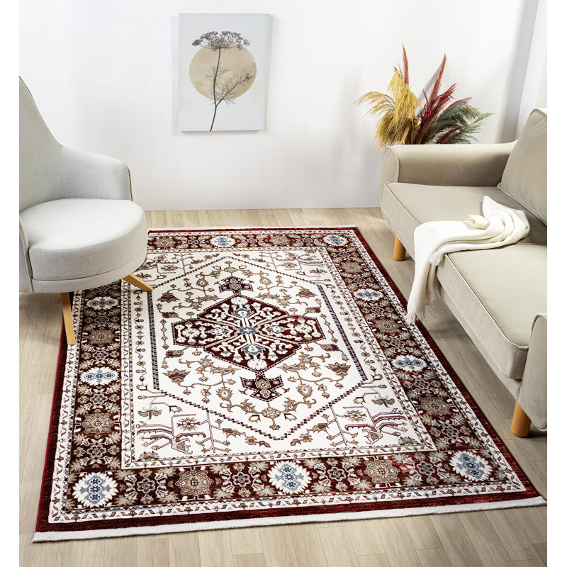 Tapis Carllene avec envers antidérapant, Rectangle 1 pi 10 po x 3 pi