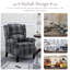 Fauteuil inclinable rembourré pour fauteuil de salon Vintage-1072935602