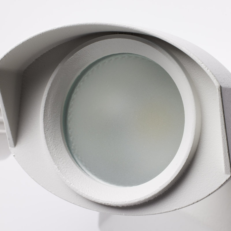 White Dual Head LED Outdoor Security Flood Light