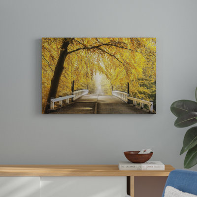« bridge to automne iii », reproduction de photo sur toile