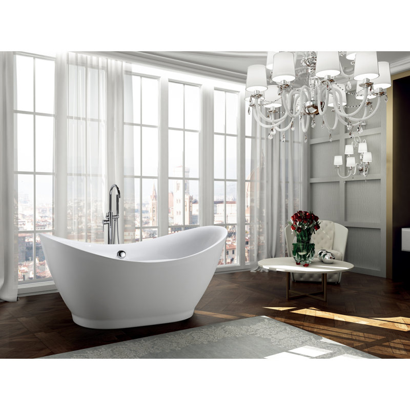 Baignoire de trempage autoportante 68 po. x 32 po. Salerno