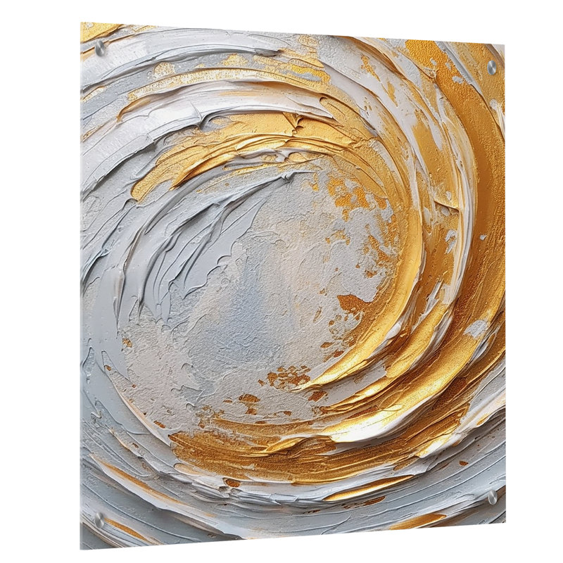 «Eton», art mural abstrait en spirale abstraite, H 20 po x l 12 po