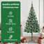 vidaXL Artificial Christmas Tree with Stand Green PVC and Steel-1340842518