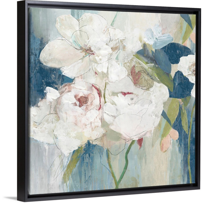 «Gladness» par PI Studio, reproduction d'art sur toile, Cadre flottant noir, H 38 po x l 38 po x P 1,75 po