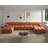 Cylar 138.6'' Wide Velvet Reversible Modular Sofa & Chaise with Ottoman-2063402682