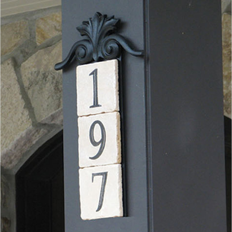 Plaque d'adresse murale 1 ligne Cynthia, Oui