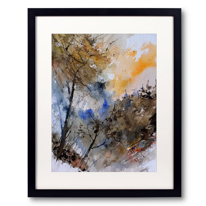 In The Wood - 2 Print by Pol Ledent, Black Framed Paper, 21.25" H x 17.25" W