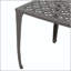 Table d'appoint d'extérieur en aluminium coulé 18 po avec grillage complexe KAI