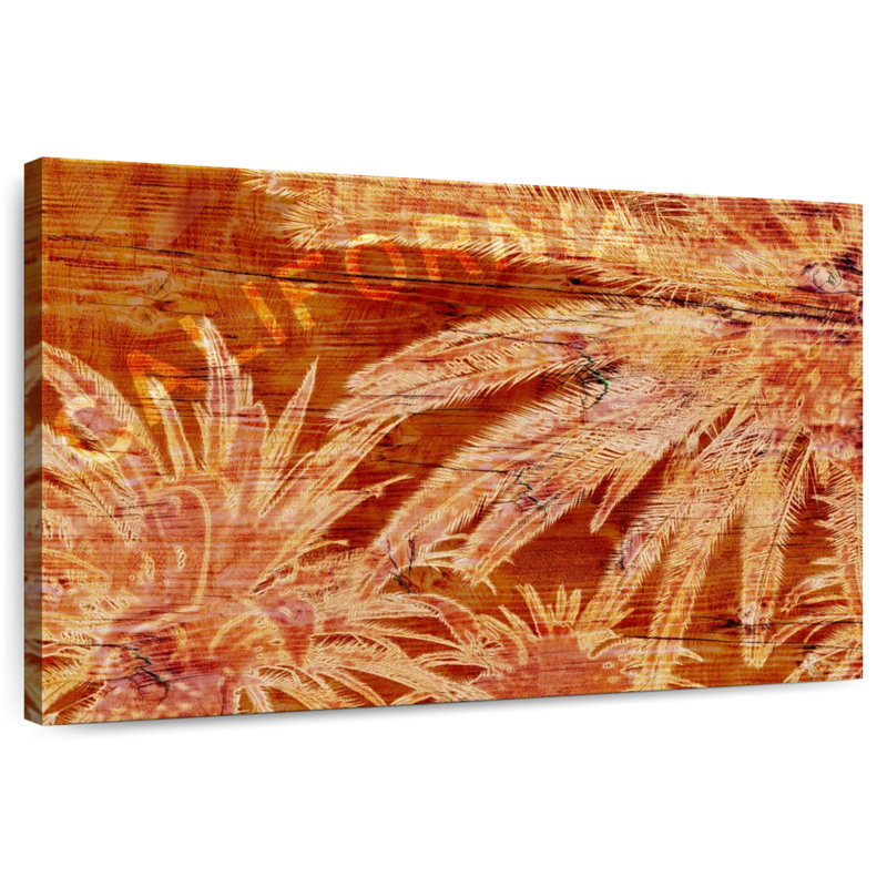 Palmeraie orange Harnek, H 34 po x l 51 po