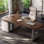 70.74"Rectangular brown multi-layer solid wood desk