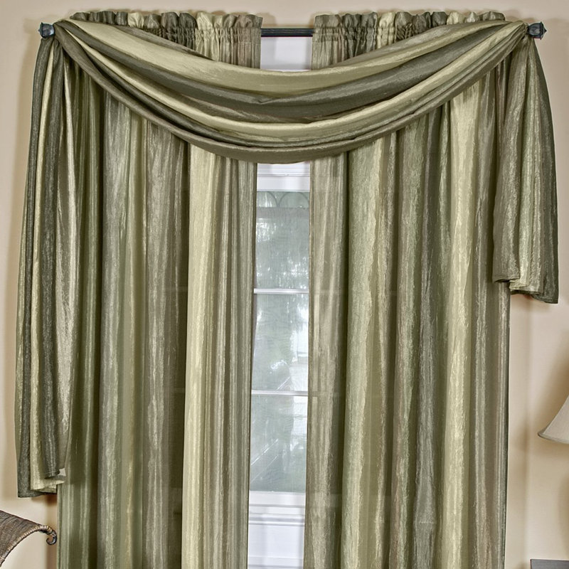 Jupe de fenêtre 50" traditionnel élégance dégradé écharpe Robinette