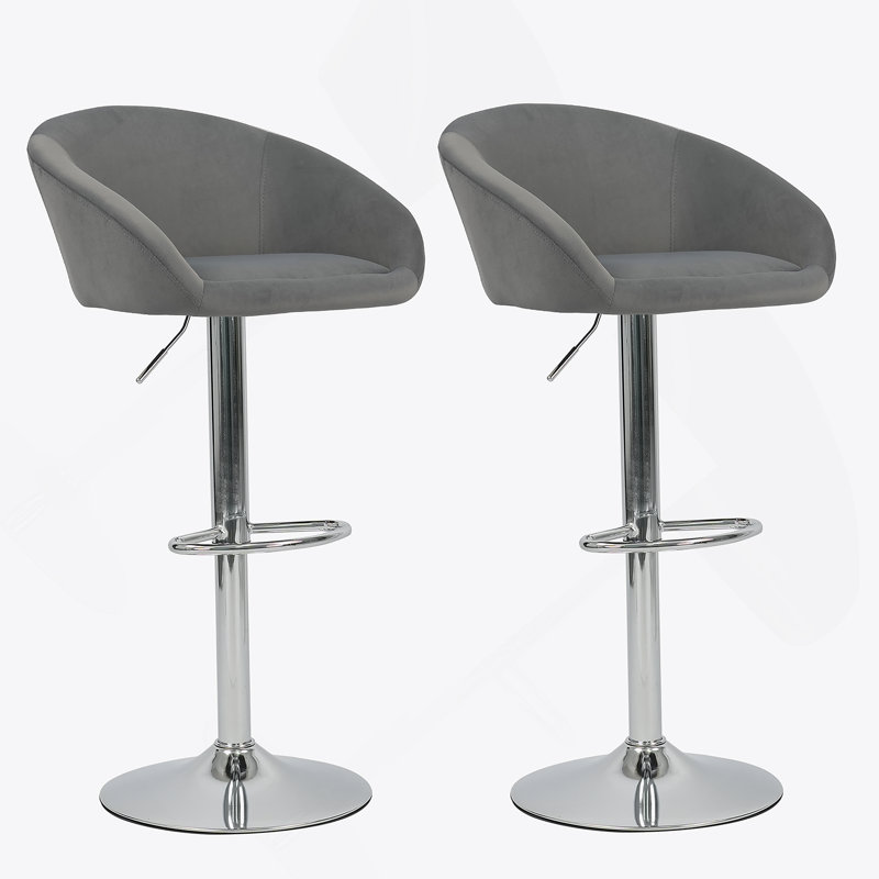 Fauteuil de bar Hengming, Gris