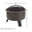 Round Steel Wood Burning Smokeless Fire Pit