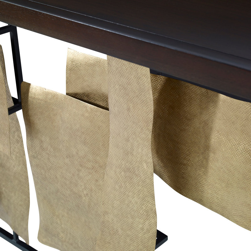 Collage 54'' Solid Wood Top Console Table