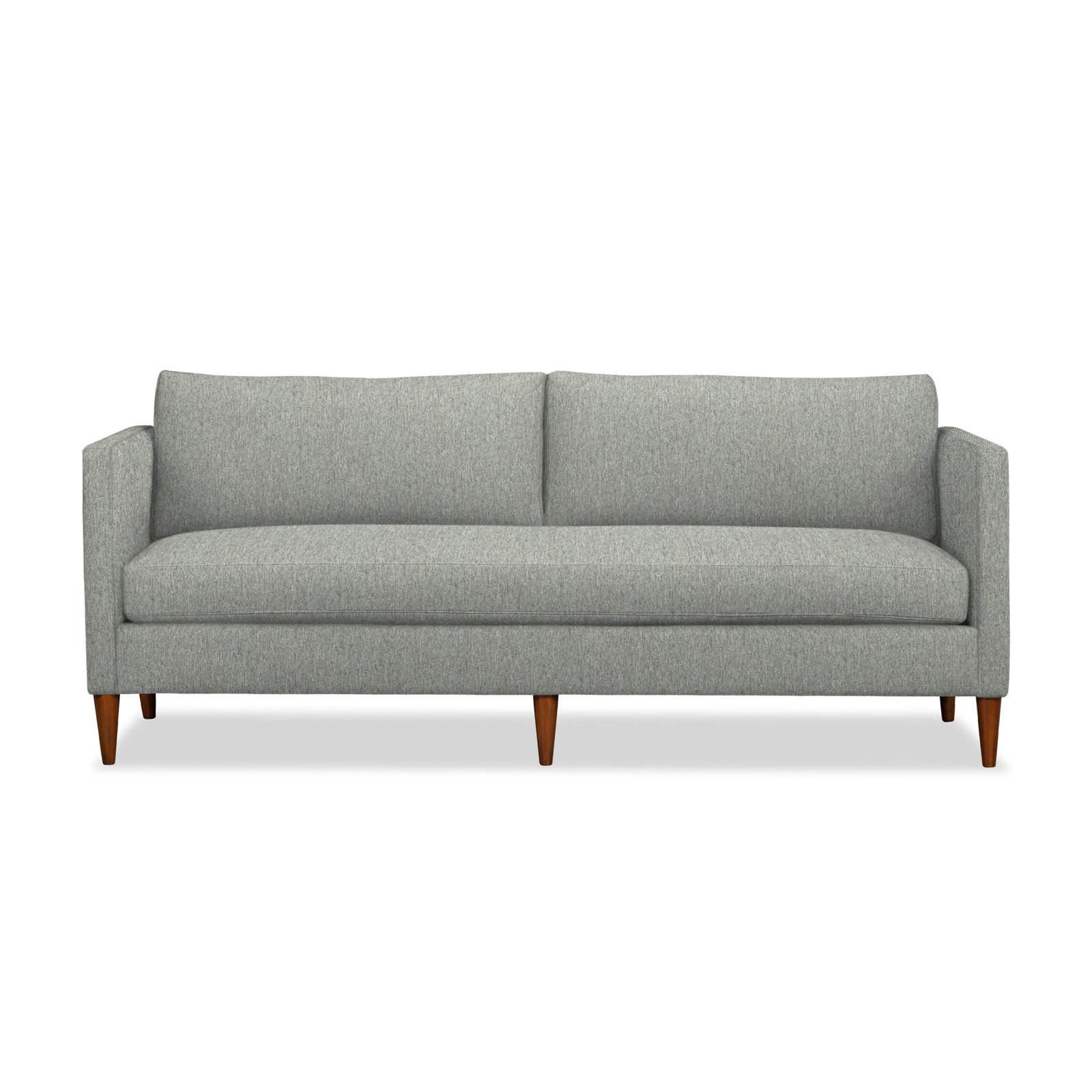 Clifford 87'' Sofa, Ticket Smoke Heathered Basketweave