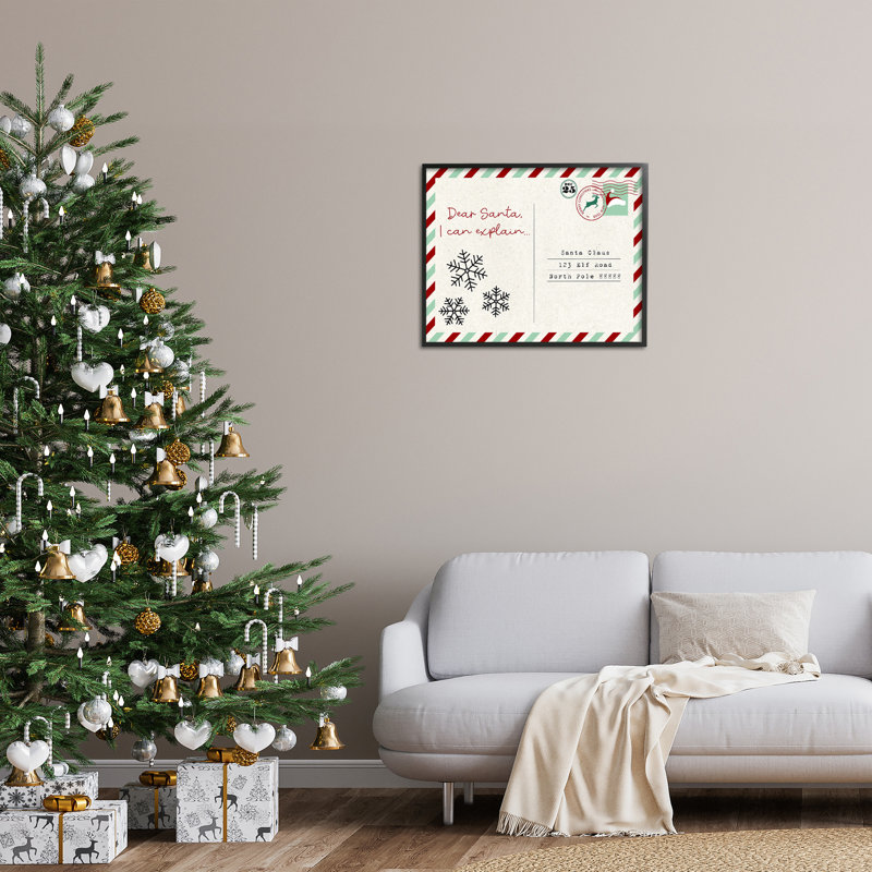 "Cadre de carte postale simple" par Lil 'Rue sur toile, Giclée encadrée noir minuit, H 24 po x l 30 po
