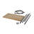 Sarita Solid Wood Top Coffee Table