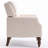 Mid Century Upholstered Accent Chair Wingback Armchair with Solid Wood Legs-372553066