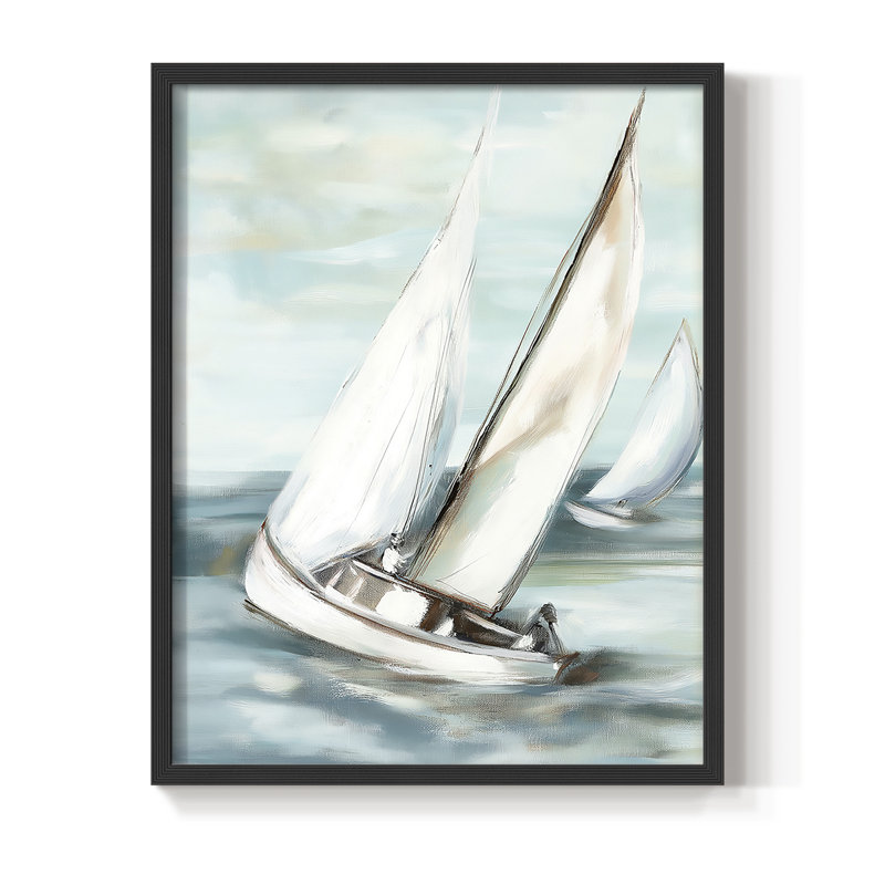 NAUTICAL Series LVII, reproduction encadrée - bois massif, Noir, noir, noir, noir, H 11 po x l 9 po
